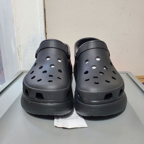 Crocs Classic Crush Clog Black Unisex Women’s Size 9 / Men Size 7 New - Picture 3 of 10